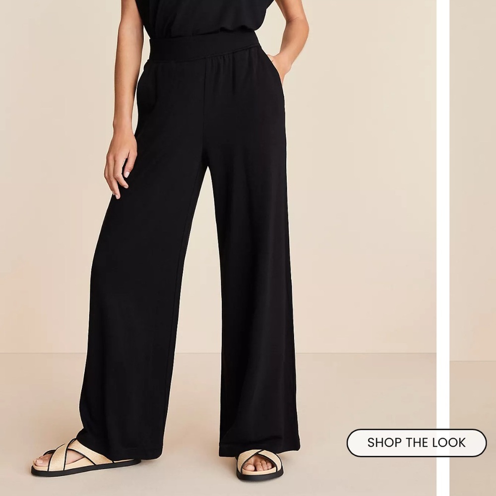 Lou & Grey Black Wide Leg Pants